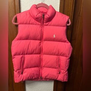 Ralph Lauren Sport Bright Pink Puffer Vest